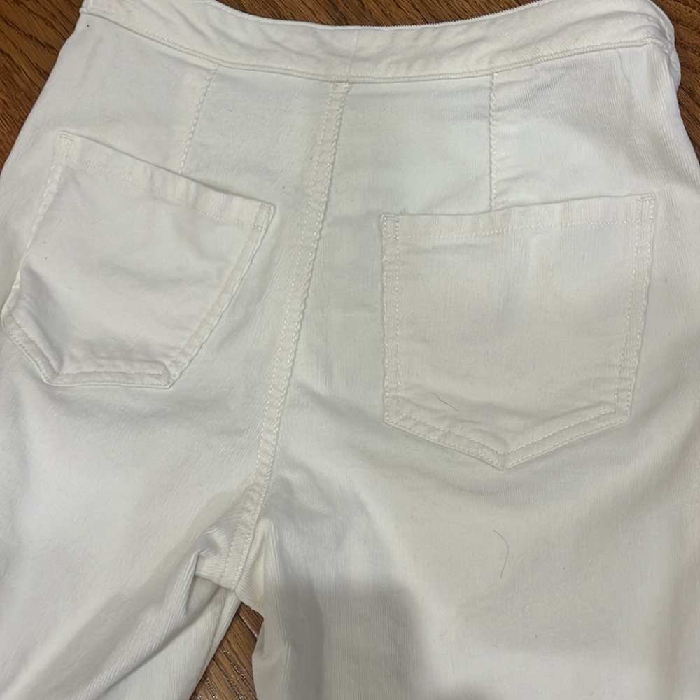 True Craft White corduroy Flare Leg Jeans - Picture 6 of 6